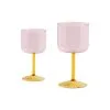 HAY Tint Wine Glasses - Pink & Yellow (set Of 2)