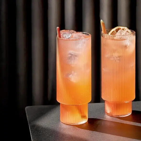 Ferm Living Ripple Glasses Long (set Of 4) - Clear - Image 2